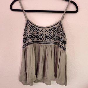 Green Flowy Top